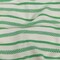 1 Yard Italian White and Green Striped Hopsack Cotton Tweed Fabric